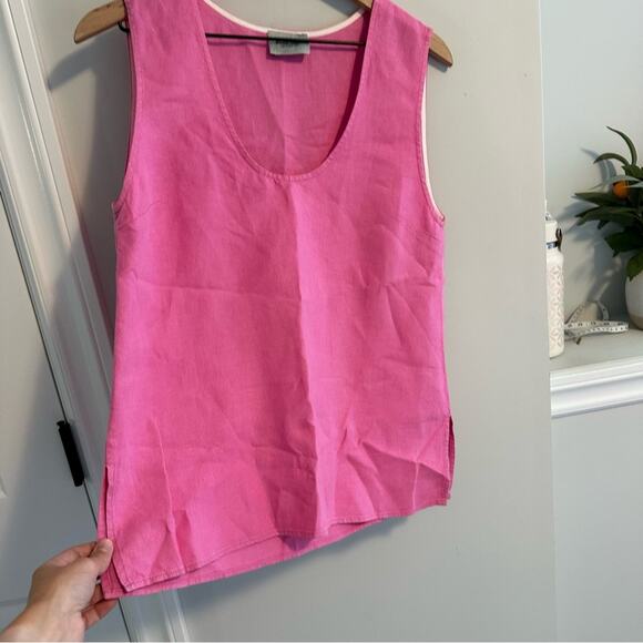 Rachel Comey Linen Pink Scoop Neck Tank 4 Small - Picture 16 of 16